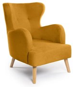 Kreslo ušiak v horčicovej farbe Noemye – Bonami Selection