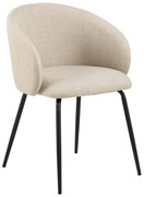 Krémovobiele čalúnené jedálenské kreslá v súprave 2 ks Eleanor – Actona