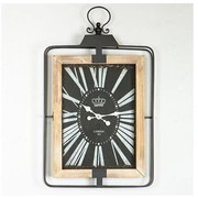 Nástenné hodiny 1xAA 76x46 béžová/čierna