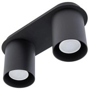 Stropné svietidlo CREEP 2xGU10/25W/230V čierna