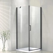 Sprchový kút Vela Black 80x80x190