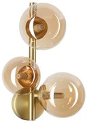 Ideal Lux - LED Nástenné svietidlo PERLAGE 3xG9/3W/230V zlatá/dymová