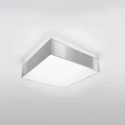 Stropné svietidlo Horus, 1x sivé plastové tienidlo, (biely plast), (35 cm)