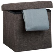 Taburetka s úložným priestorom RD19047, hnedá