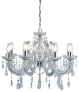 Searchlight 399-8 - Krištáľový luster na reťazi MARIE 8xE14/40W/230V