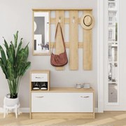 Predsieňová stena Houseland Rudolf dub zafírový/biela