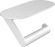 Hansgrohe WallStoris, držiak toaletného papiera s poličkou, biela matná, HAN-27928700