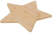Vianočná servírovacia doštička z bambusu Hviezda