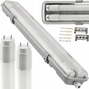 BERGE Hermetické LED svietidlo 120 cm + 2x neutrálne žiarivky