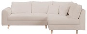 Béžová rohová pohovka z textílie buklé (pravý roh) Ariella – Ropez