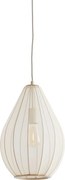 Béžové závesné svietidlo s textilným tienidlom ø 28 cm Itela – Light &amp; Living