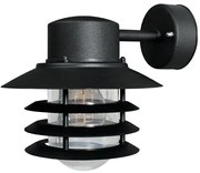 Nordlux Čierne fasádne svietidlo Vejers Down pre žiarovku E27 74471003