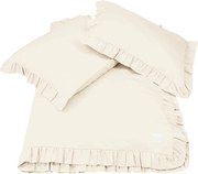 Posteľná bielizeň s volánom – vanilka Margaret od 140x200 cm 140x200 cm