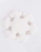 Vianočný vankúšik - Snehová vločka biela