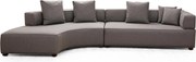 Rohová sedačka Gondulatta 4 (L) (sivá)