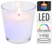 LED sviečka Multicolor 7,5 cm