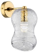 Argon 8046 - Nástenná lampa SALERNO 1xE27/15W/230V zlatá