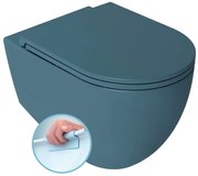 Isvea Isvea, INFINITY závesná WC misa, Rimless, 36,5x53cm, matná zelena Petrol, 10NF02004-2P