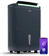 Klarstein DryFy Connect 50 Smart, Odvlhčovač, WiFi, Kompresia, 50l/d, 70-100m²