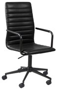 Čierna kancelárska stolička na kolieskach Actona Wislow
