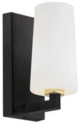 Argon 8056 - Nástenná lampa CAMELOT PLUS 1xE27/15W/230V čierna/biela/zlatá