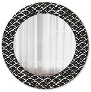 Orientálne stupnice Okrúhle dekoračné zrkadlo na stenu