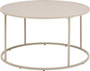 Sivý oceľový okrúhly konferenčný stolík ø 80 cm Seaford – Actona