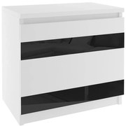 Nočný stolík Belini biely  MH SN1/0/W/W/B/0