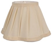 Béžové textilné tienidlo na lampu - Ø 20*13 cm / E27