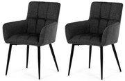 Sada jedálenských stoličiek DCH-P3146 GREY2, 2 ks
