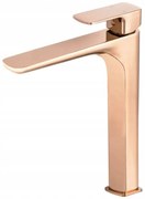 Gamma Cubic, vysoká umývadlová batéria, ružové zlato, GMA-BCCUW-RG
