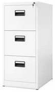 Kovová kartotéka, 3 zásuvky SARA V3, 460 x 1020 x 620 mm, biela