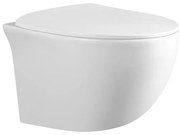 Závesná WC misa Prego s doskou voľne padajúca