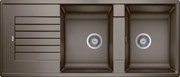 Blanco Zia 8 S, silgranitový drez 1160x500x190 mm, 2-komorový, kávová, BLA-515602
