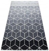 Koberec HEOS 78590 krém / strieborný / antracit CUBE KOCKA