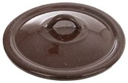 Orion Smaltovaná pokrievka Brown, 16 cm, pr. 16 cm
