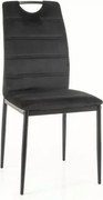 SI Stolička Rip Velvet čierna