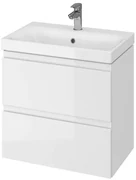 Cersanit Moduo Slim 60 závesná skrinka + umývadlo, biely lesk, S801-227-DSM