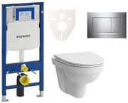 Cenovo zvýhodnený závesný WC set Geberit do ľahkých stien / predstenová montáž + WC Laufen Laufen Pro Nordic SIKOGES3H6
