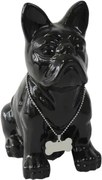 Dekoračná soška Francúzsky buldoček 18 cm, čierna%