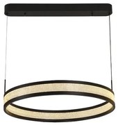 LED Stmievateľný luster na lanku LED/45W/230V čierna + diaľkové ovládanie