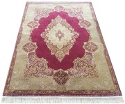 Koberec Exkluzívny Qum Silk 02 čevený