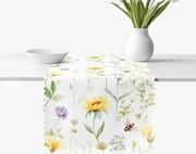 Goldea behúň na stôl teflónový - lúčny svet 20x120 cm