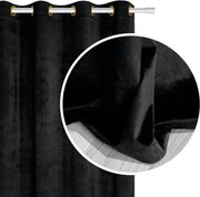 Velúrový záves SOFT VELVET čierny 140x250 cm