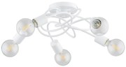 Prisadený luster MAXIS 5xE27/15W/230V biela