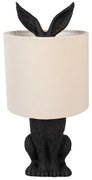 Black & Beige RABBIT nočná lampa