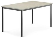 Stôl SONITUS, 1400x800x720 mm, linoleum - svetlošedá, antracit