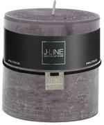 Šedá sviečka Granite valec XL - Ø 10*10 cm/80h