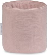 Mušelínový úložný košík ružová