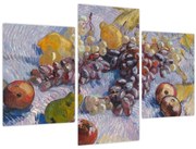 Obraz - Vincent van Gogh, Grapes, Lemons, Pears, and Apples, reprodukcia (90x60 cm)